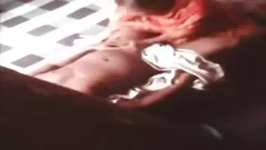 Satin Silk Saree maid fucking in home