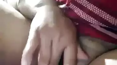 Assamese unsatisfied wife fingering pussy on cam