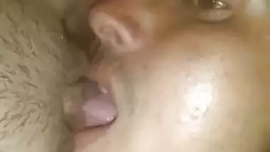 Dehati GF pussy licking by lover on cam