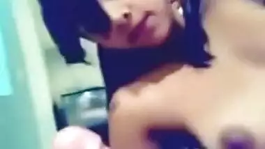 Big Boobs Sexy College Girlfriend Sensual Blowjob