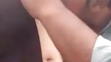 Desi stud makes out with GF and kisses her XXX nipples before sex