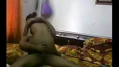 Young couple enjoy home sex while watching porn