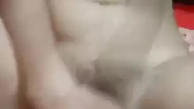 Horny Bangladeshi girl fingering her both holes