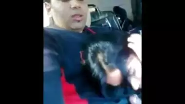 GF sucking cock inside car full vid. on indiansxvideo . com