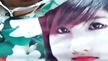 Indian Girl Showing Her Boobs and Ass on Video Call