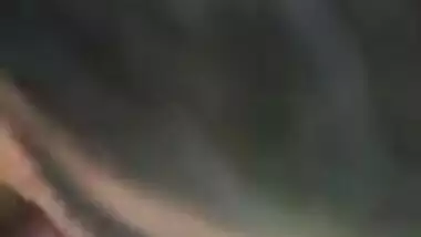 Young desi girl sucking inside car